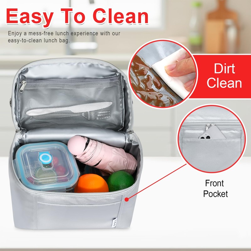 NOL Natural Organic Lifestyle Insulated Lunch Bags for Women Cooler
