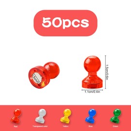 50Pcs Fridge Magnets, Jagowa Strong Magnetic Push Pins for fixing Photos Memos Notes Maps and Drawings, Colourful Whiteboard Noticeboard Magnets for Home Office School