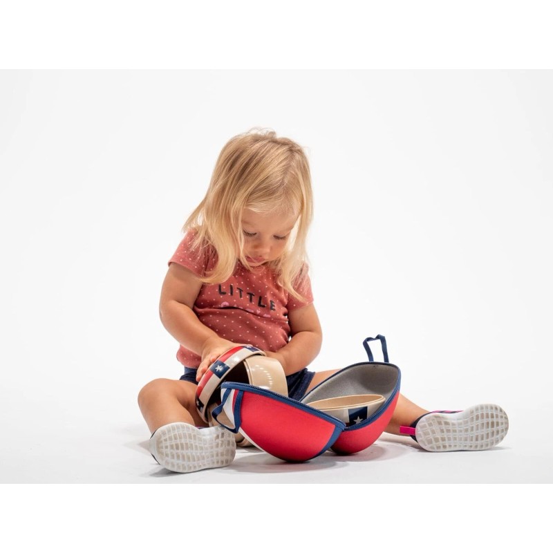 Refresh-A-Baby Stackable 4 Pc Feeding Set - Eco-Friendly Bowl Cup