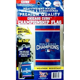 Party Animal Chicago Cubs PA 2016 Champions 28x44 Premium Embroidered Applique Banner Flag