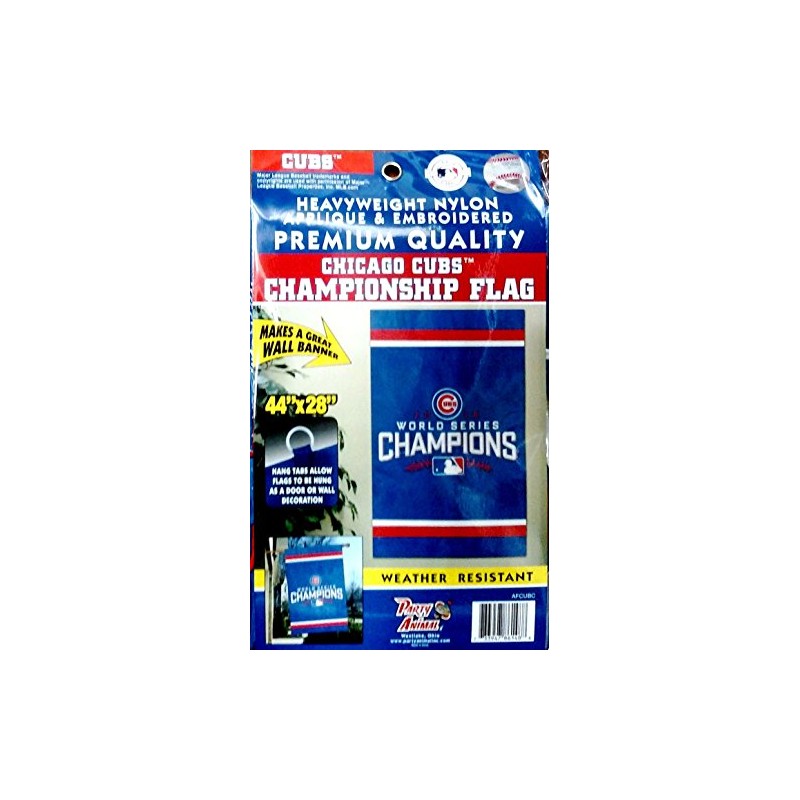 Party Animal Chicago Cubs PA 2016 Champions 28x44 Premium Embroidered