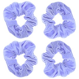 Zac's Alter Ego Set of 4 Value Velvet Hair Scrunchies - Basic Hair Accessory