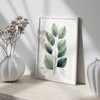 Lithobee - Botanical illustration of green leaves Home Wall Art