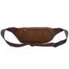 Oakridge Leather Mens Large 5 Pocket Bumbag - Brown Hunter