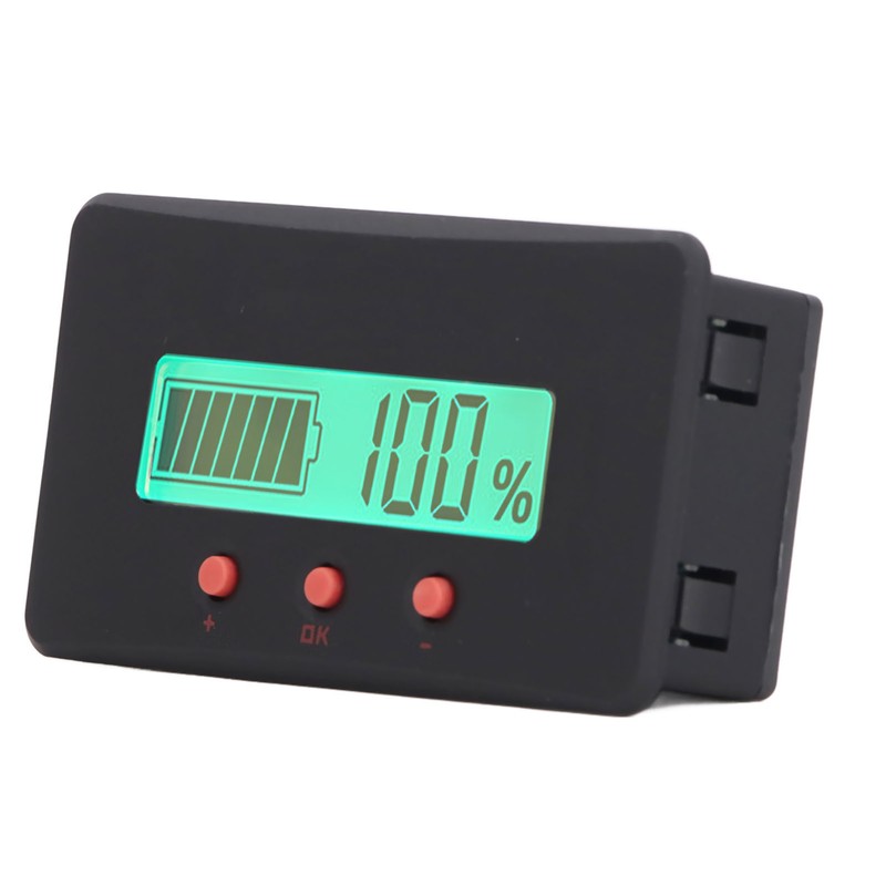 Battery Monitor Meter High Accuracy Voltmeter Ammeter Universal Battery Capacity