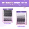 GAQQI Cluster Lashes Clusters 12mm Individual Lashes 120Pcs D Curl