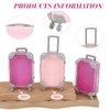 ISTOOLCO Mini Suitcase Party Favor Gift Box, 4 Pack Eyelashes