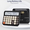 Standard Function Desktop Calculator,Powered by Batteries(Included),12 Digit Large LCD Display,Big