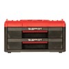 SHUTER 2-Tier Stackable Tool Box with Drawers, ABS Plastic Storage