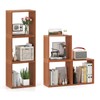 Giantex 6 Cube Bookcases, Solid Wood Stacking Storage Organizers w/Open