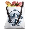 Alta Utah Ski Resort Winter Skiing Tote Bag
