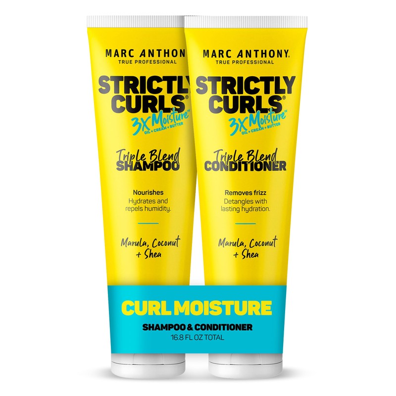 Marc Anthony Strictly Curls 3x Champú y acondicionador humectante profundo