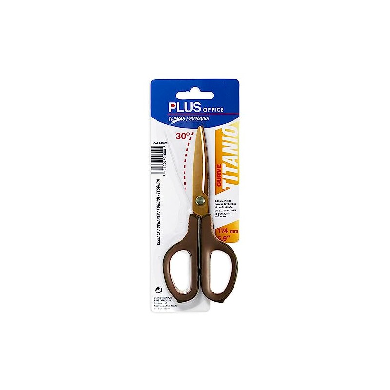 Plus Office 040675 – Scissors, 174 mm, Multi-Colour