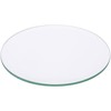 Plymor 5" Round, 5mm Thick Beveled Clear Glass Circle, Pack