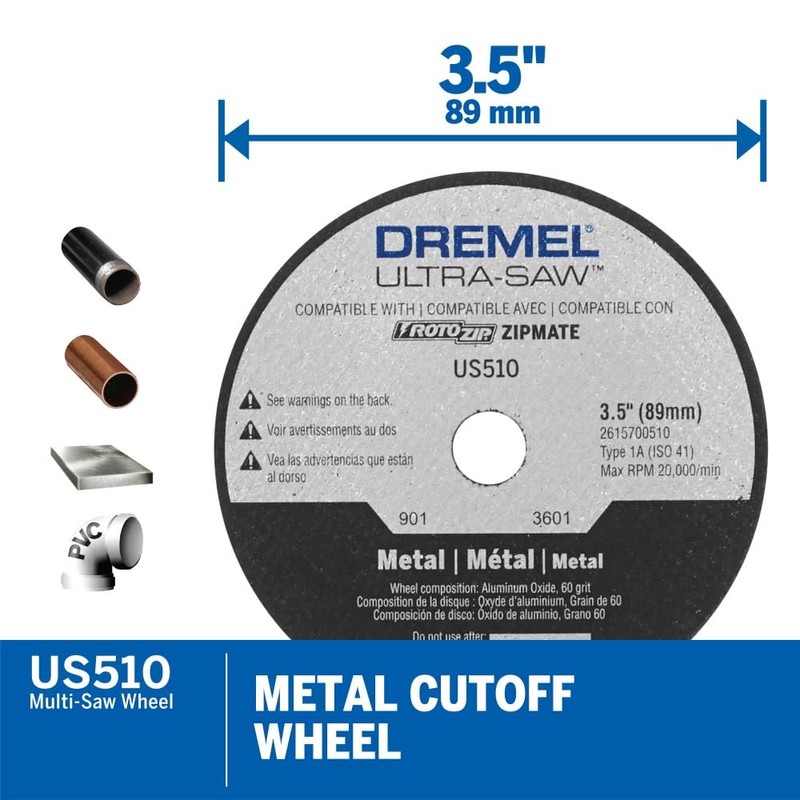 Dremel US510-01 Ultra-Saw 4 in. Premium Carbide Wood and Plastic