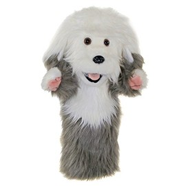 The Puppet Company Long-Sleeves Old English Sheepdog Hand Puppet, 15 inches