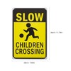 JECOMPRIS 2pcs Safety Signs Slow at Play Signs Sidewalk Signs