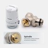 Vancoco Thermostatic Head, Thermostatic Complete Set, Corner Shape, Radiator Valve,