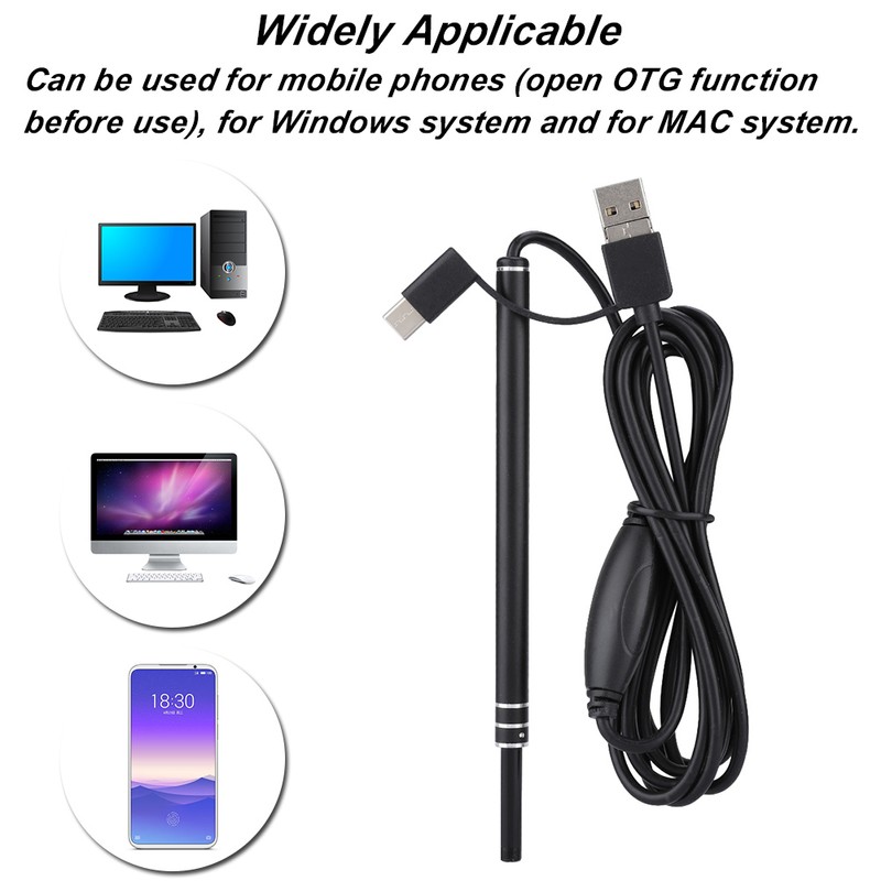 3-in-1 Mini Visual Ear Spoon USB HD Endoscope Camera Ear
