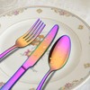 20 Piece Rainbow Silverware Set, ENLOY Colorful Stainless Steel Flatware