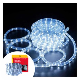 Dosyu Manguera de Luz Led para Exteriores Impermeable 20m 400 Leds 8 Modos de Iluminación (Blanco Frío)