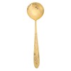 Serving Spoon Mirror Polished Brass Glossy Edges Heavy Duty Round