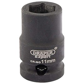 Draper 6870 3/8" Square Drive Hi-Torq 6 Point Impact Socket, 11 mm Size , Blue