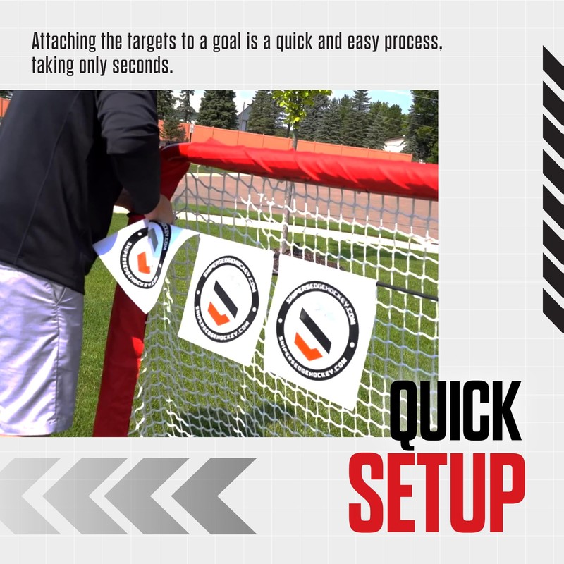 Snipers Edge Hockey - Shooting Targets - Fits Inside Goal,