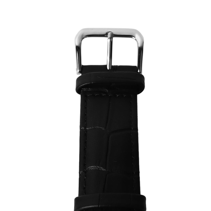 Men Quartz Watch Double Calendar Accurate Time PU Leather Strap