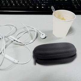 Earbud Carrying Case | Portable Earphone Carrying Case,Zipper Storage, Hard EVA Headphones Carrying Bag for Earphone, Earbud, Coin