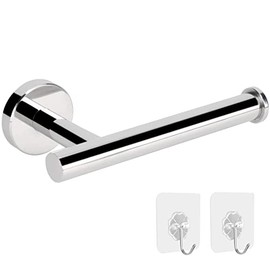 NearMoon Bathroom Toilet Paper Holder, Premium SUS304 Stainless Steel Rustproof Wall Mounted Toilet Roll Holder for Bathroom, Kitchen, Washroom (1 Pack, Chrome Finish)
