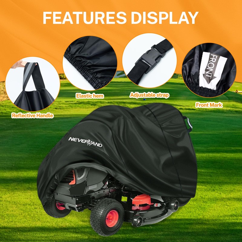 NEVERLAND Riding Lawn Mower Cover - Lawn Tractor Cover with