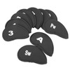 10Pcs Golf Iron Covers Set Clear Numbers Soft Protective Golf