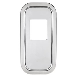 United Pacific 21732B - Transmission Shift Lever Plate Base Cover - Peterbilt Stainless Steel Shift Plate Cover - 5-3/4"