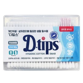 DTips square cotton swab for adults, 200 sheets, 10 pcs / 디팁스 사각면봉 성인용, 200매입, 10개