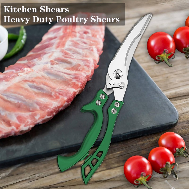 Poultry Shears Heavy Duty by ANDONG,All-Purpose Kitchen Scissors for Food,Heavy