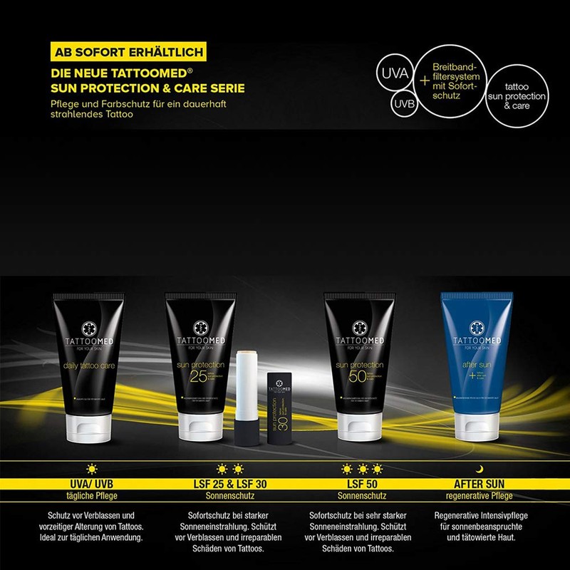 TattooMed All in Bundle Sun - Tattoo Sun Protection for