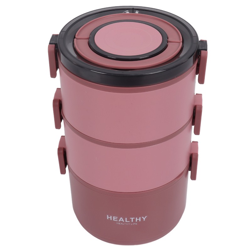 Thermal Lunch Box 2200ml Three Layer Detachable Compartment Design Portable