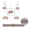 SG SUGU Small Crossbody Purse for Women Trendy Triple Zip