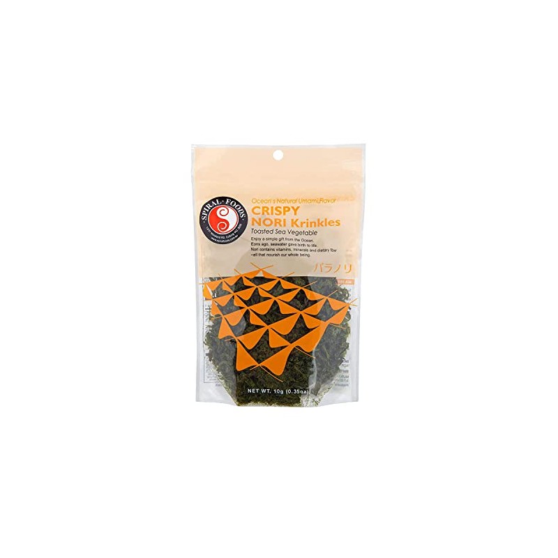 Spiral Foods Crispy Nori Krinkles Toasted Sea Vegetable, 10g