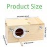 Natural Wood Parakeet Nesting Box Bird Breeding House with Detachable