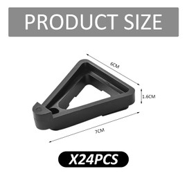 24-Piece Flower Pot Holders, Gardening Tools, Triangular Pot Holders, Breathable Flower Pot Feet, Stackable Flower Pot Bases, Invisible Plastic Flower Pot Feet, Suitable for Gardens and Balconies