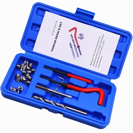 BestsQ 25pcs Thread Repair Kit M7 x 1.0mm Metric Thread Repair Insert Kit Compatible Hand Tool Set for Auto Repairing (M7-1.0)