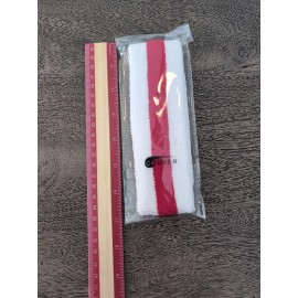 Couver 2 Color White Sport Head Sweatband Terry Cloth Headband