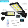 Solar Outdoor Lights 2500LM LED Security Lights with Remote Control,