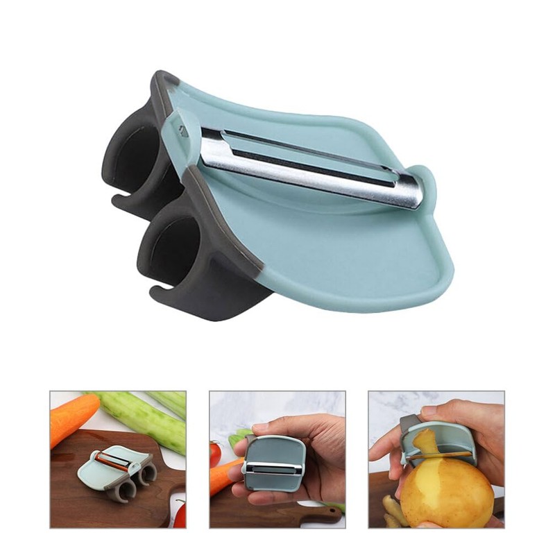 Kichvoe Vegetable Peeler Ergonomic Thumb Peeler for Effortless Fruit and