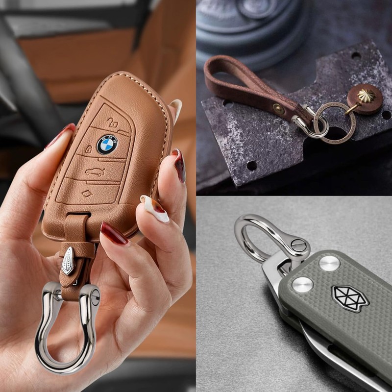 [AutCreation] U Ring Titanium Key Chain Ring Key Ring Lightweight