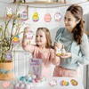 FainFun Easter Egg Pendants, Pack of 24 Easter Reko Wood,