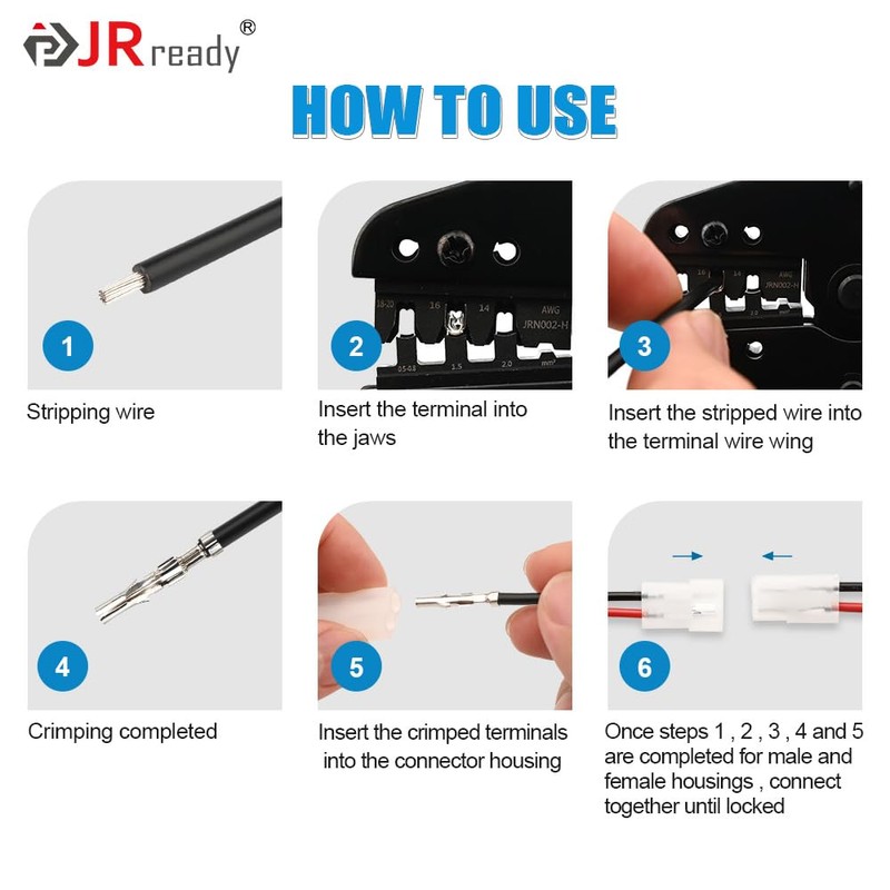 JRready ST6416 Standard.093 Pin and Socket Connectors 3 Circuits (6