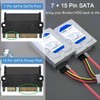 AYMBH High-Speed SATA 22 Pin (7+15) Male to Female Extension
